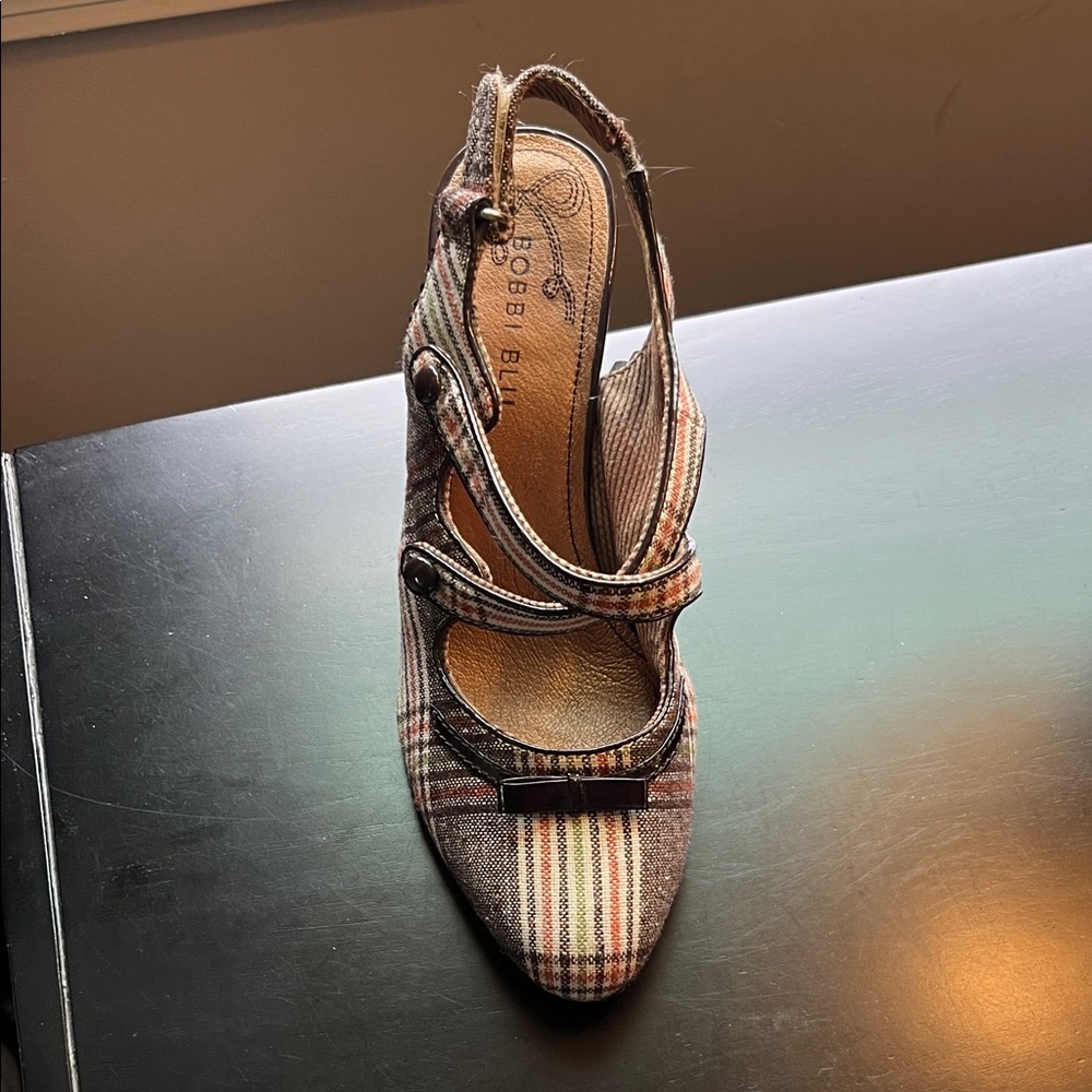 Plaid Women's Wedge Shoes